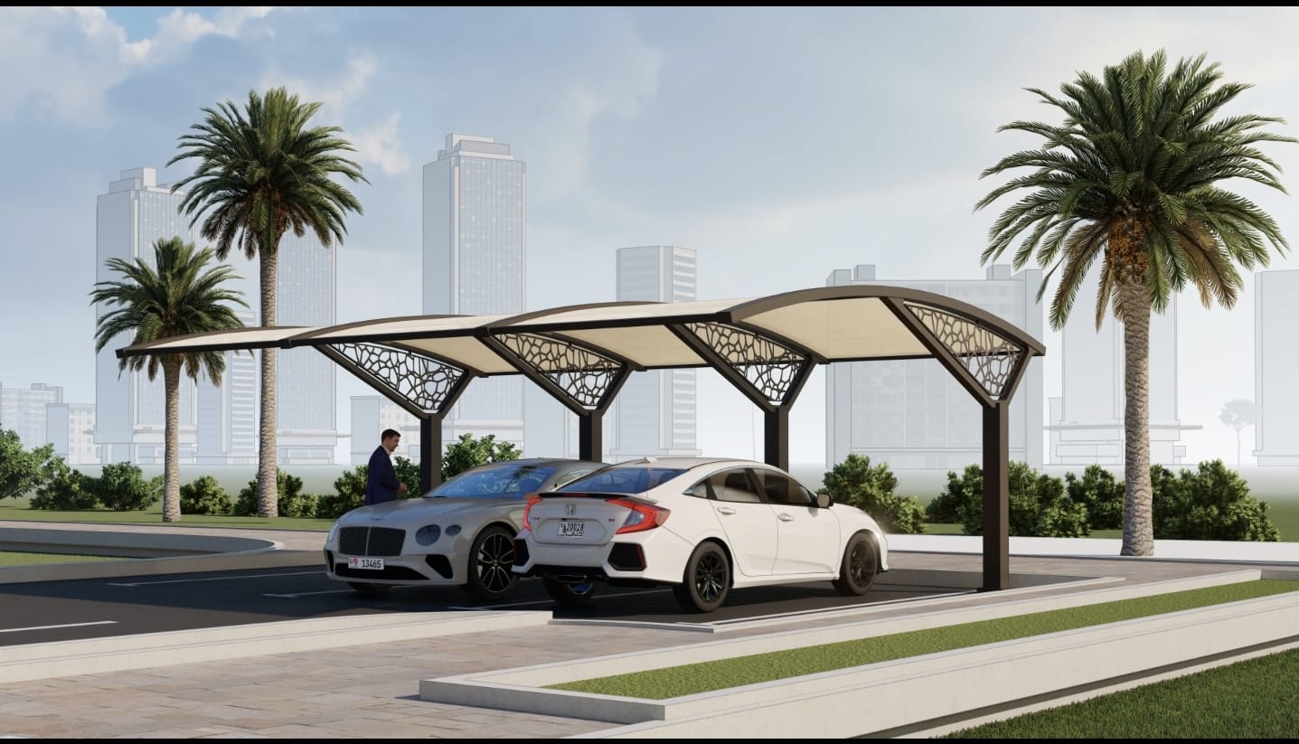 Solar Panel Car Parking Shade UAE Dubai