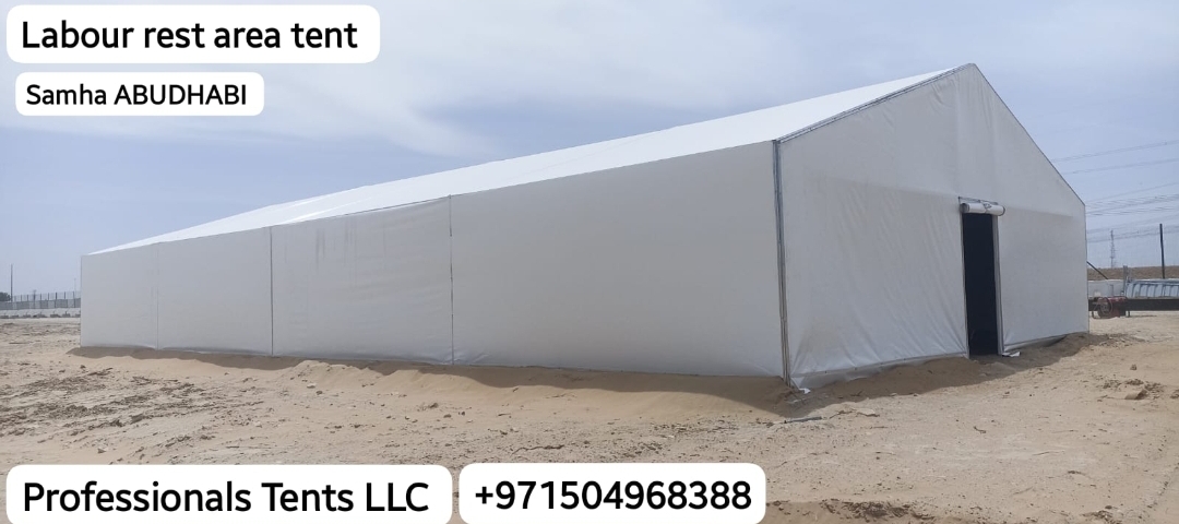 labour rest area tent