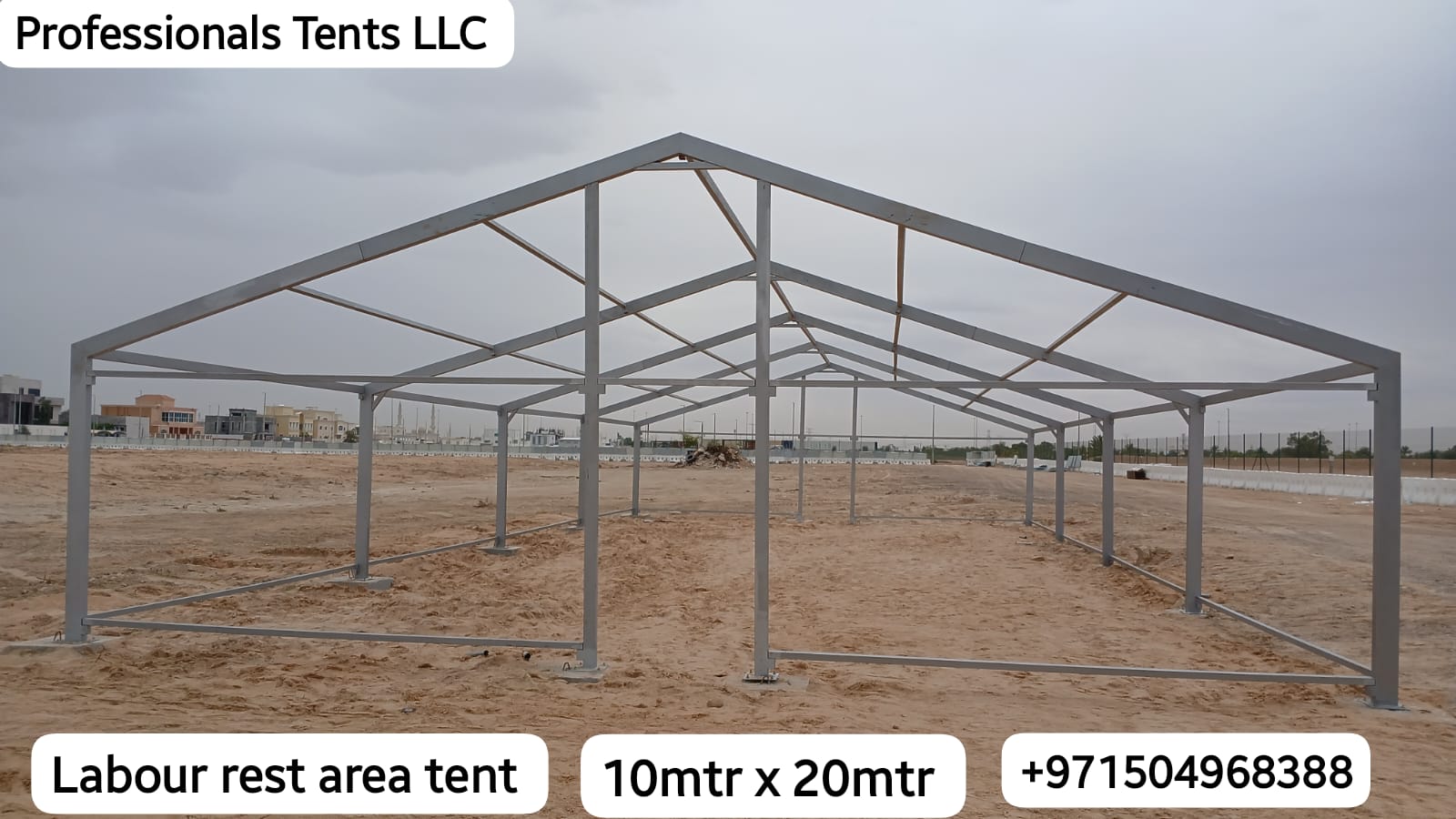 labour rest area tent